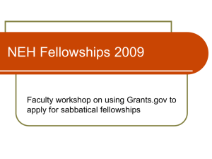 NEH Fellowships 2009