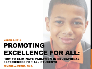 Promoting Excellence for All - Wisconsin Association of School