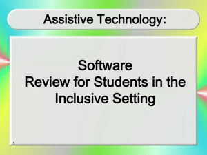 6 assistive technology services