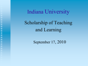 Undergraduate Research - Center for Innovative Teaching and