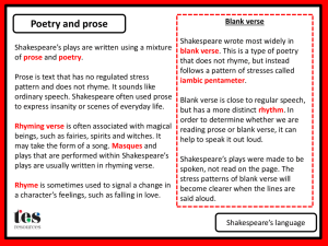 Shakespeare's language