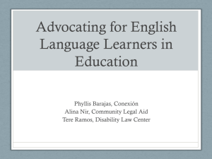 Advocating For English Language Learners In Education