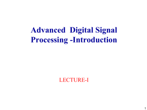 Discrete-Time Signals - communication systems