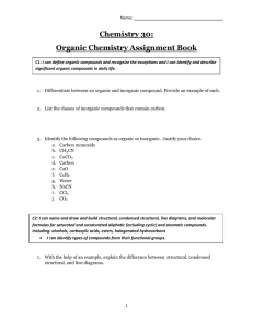 Organic Chemistry Assignment Book