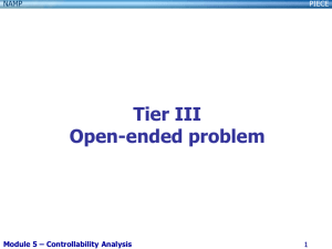 Tier III Open-ended problem