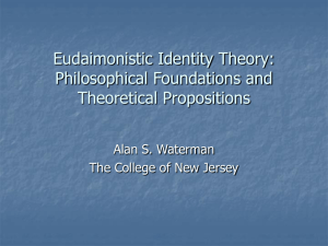 Eudaimonistic Identity Theory: Philosophical Foundations and