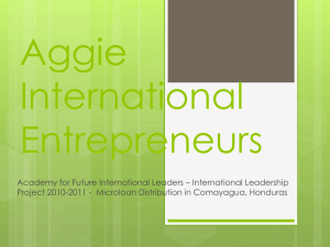 Aggie International Entrepreneurs - Academy for Future International