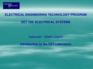 Intro to EET laboratory