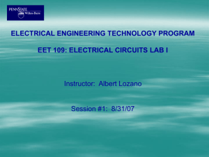 Course Introduction. Laboratory Equipment