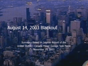 Blackout-Report-Presentation-11-19-03