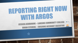 Reporting Right Now with Argos
