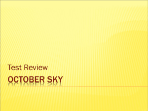 October Sky Test Review with Answers 97