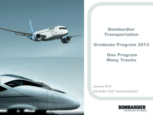 Bombardier standard presentation
