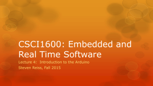 CSCI1600: Embedded and Real Time Software
