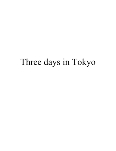 Three days in Tokyo