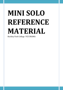 mini solo reference material