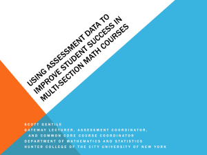 Using Assessment to Improve Developmental and