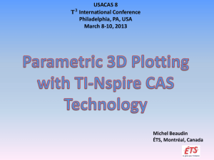 Some Examples of Parametric 3D Plotting