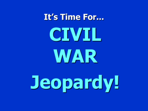 Civil War Jeopardy