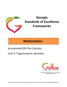 Acc-Pre-Calculus-Unit-4 - Georgia Mathematics Educator Forum