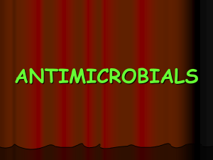 Antimicrobials - zander nursing