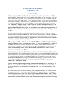 nancy hogshead-makar - Florida Coastal School of Law