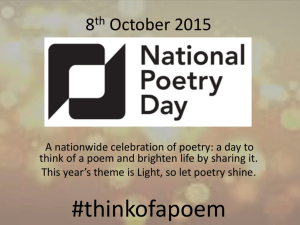 National Poetry Day poems