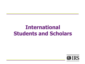 Tax Information for International Students