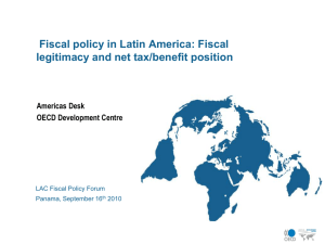 Fiscal policy in Latin America: Legitimacy and tax-benefit