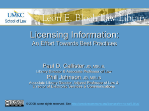 Framework of Licenses