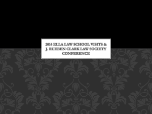 2014 ELLA Law School Visits & JRCLS