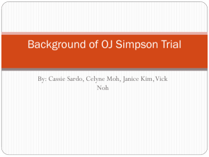 Background of OJ Simpson Trial - River Dell Regional School District