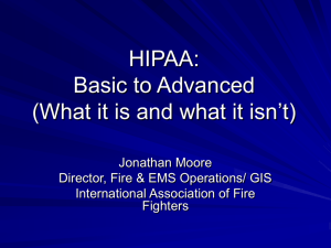 Medical Records Privacy - International Association of Fire Fighters