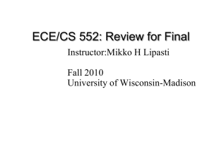 PPT - ECE/CS 552 Fall 2010 - University of Wisconsin–Madison
