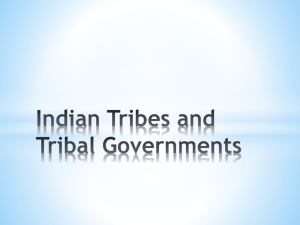 Indian Tribes and Tribal Governments Who is an Indian?