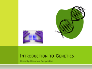 1. Introduction to Genetics