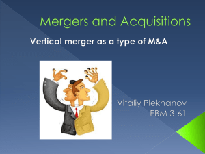 Mergers and acquisitions - english-ebm