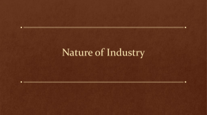 Nature of Industry
