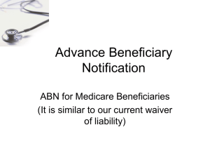 Advance Beneficiary Notification