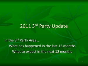 2011 3rd Party Update - Nebraska Optometric Association