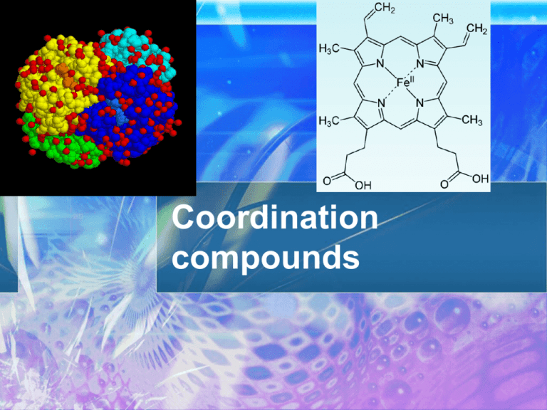 What Is Coordination Compound In Chemistry