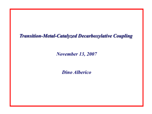 Transition-Metal-Catalyzed Cross-Coupling