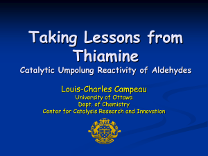 Taking Lessons From Thiamine Catalytic Umpolung Reactivity of