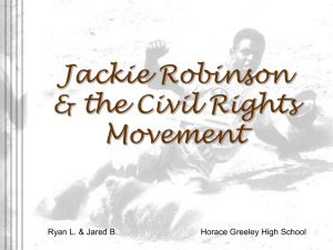 Jackie Robinson--Civil Rights Activist