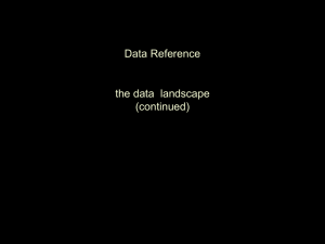 The data landscape (continued)