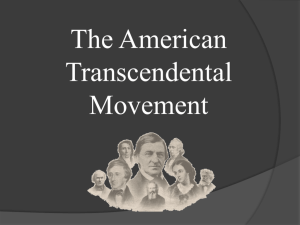 Characteristics of Transcendentalists