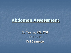Abdomen Assessment