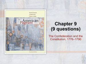 The Confederation and the Constitution, 1776–1790