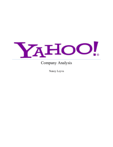 Yahoo Company Analysis