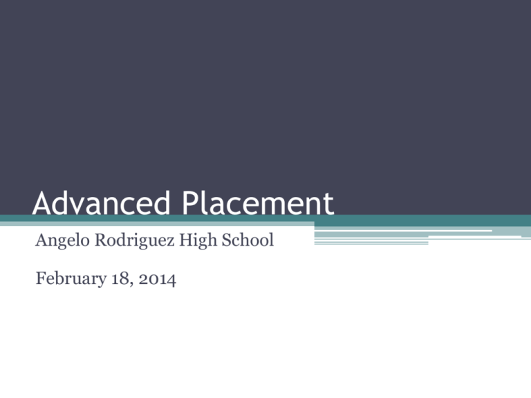 What Is Advanced Placement Courses In High School